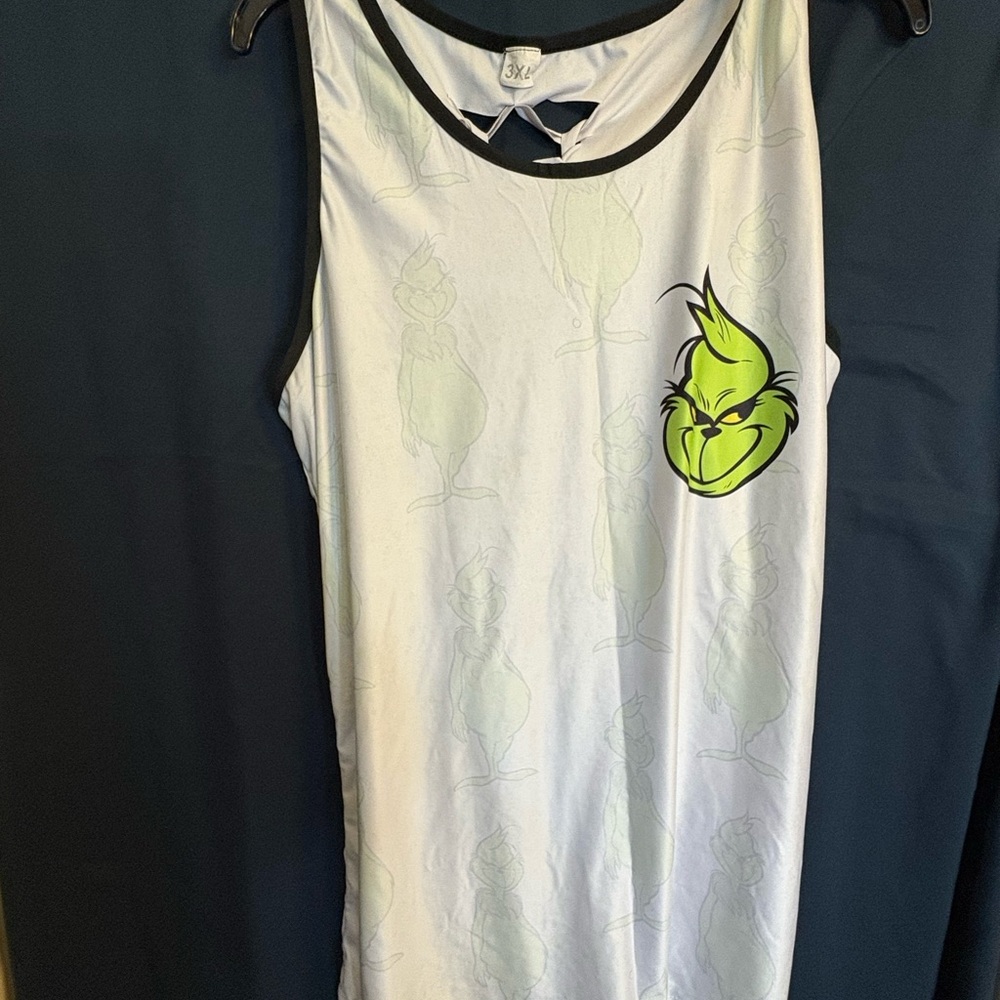 White Grinch Tank Top